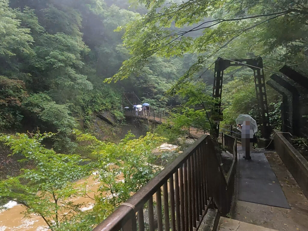 袋田の滝の吊橋